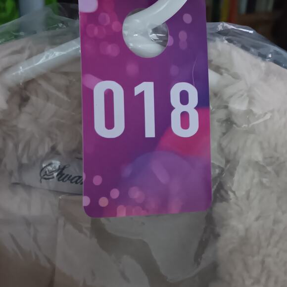 Swan Collection Plush Blazer Size Large Beige Satin Lined Collared Super Soft - Picture 9 of 9